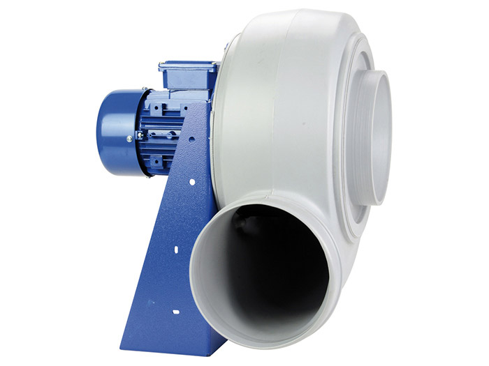 Ventilateur vapeurs corrosives - PP -  P 406<br> Triphasé 400 V- 1000 tr/min - 0,25 kW